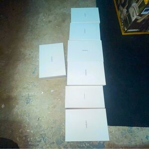 YSL Saint Laurent Empty Storage Boxes White lot of 7